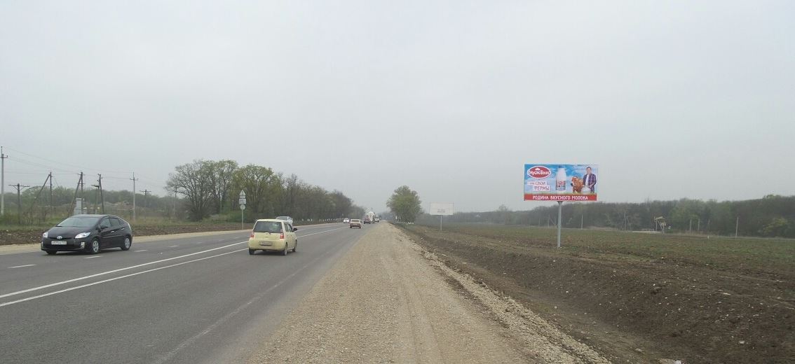 Фотография рекламного носителя, тип: Билборд 3x6, адрес: Краснодар-Верхнебаканский а/д, 98 600м, Абинск, Краснодарский край, Россия. Сторона А №562848