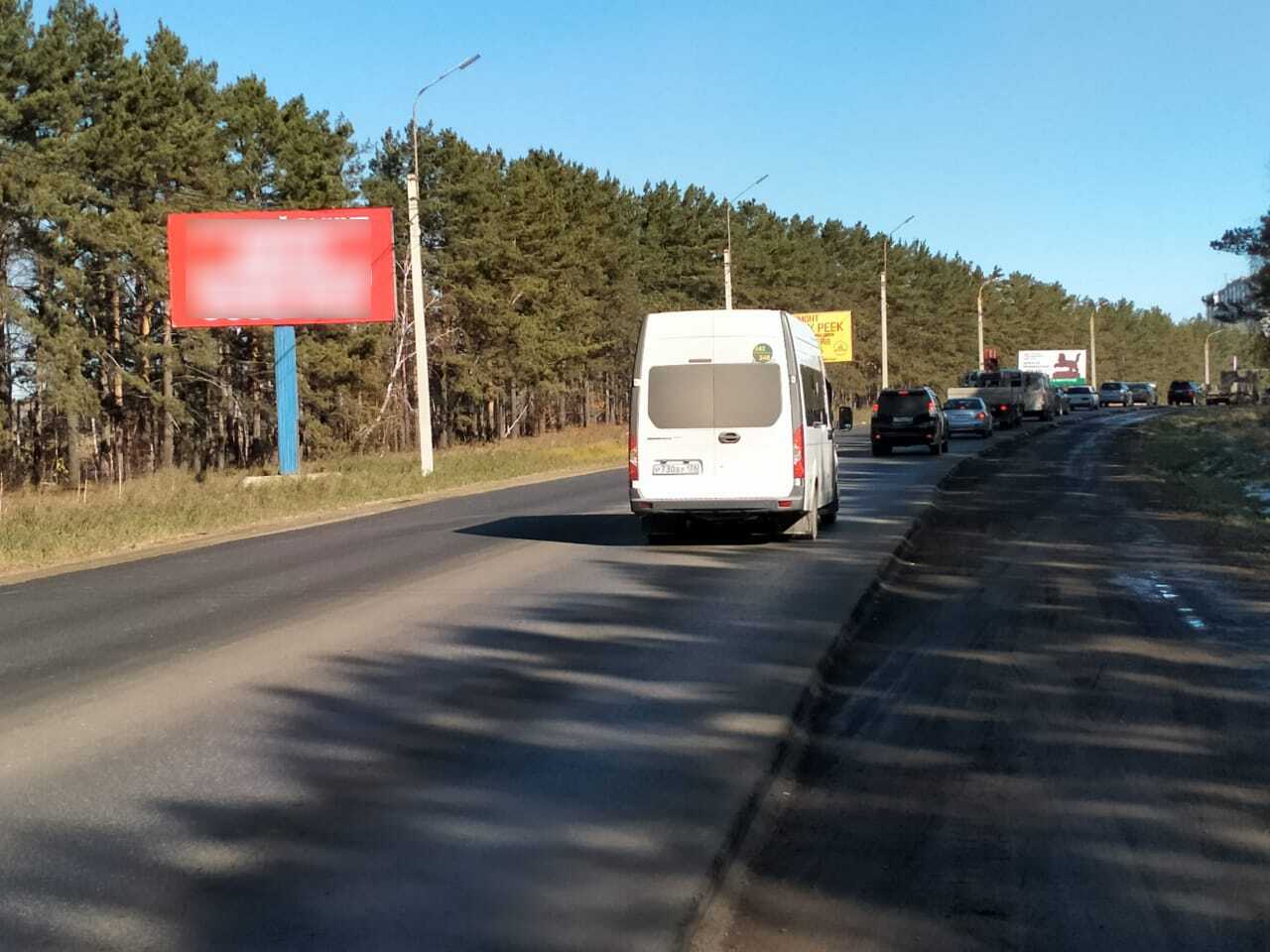 Фотография рекламного носителя, тип: Билборд 3x6, адрес: Шелеховский тракт, 9 000м, Иркутск, Иркутская область, Россия. Сторона Б №835106