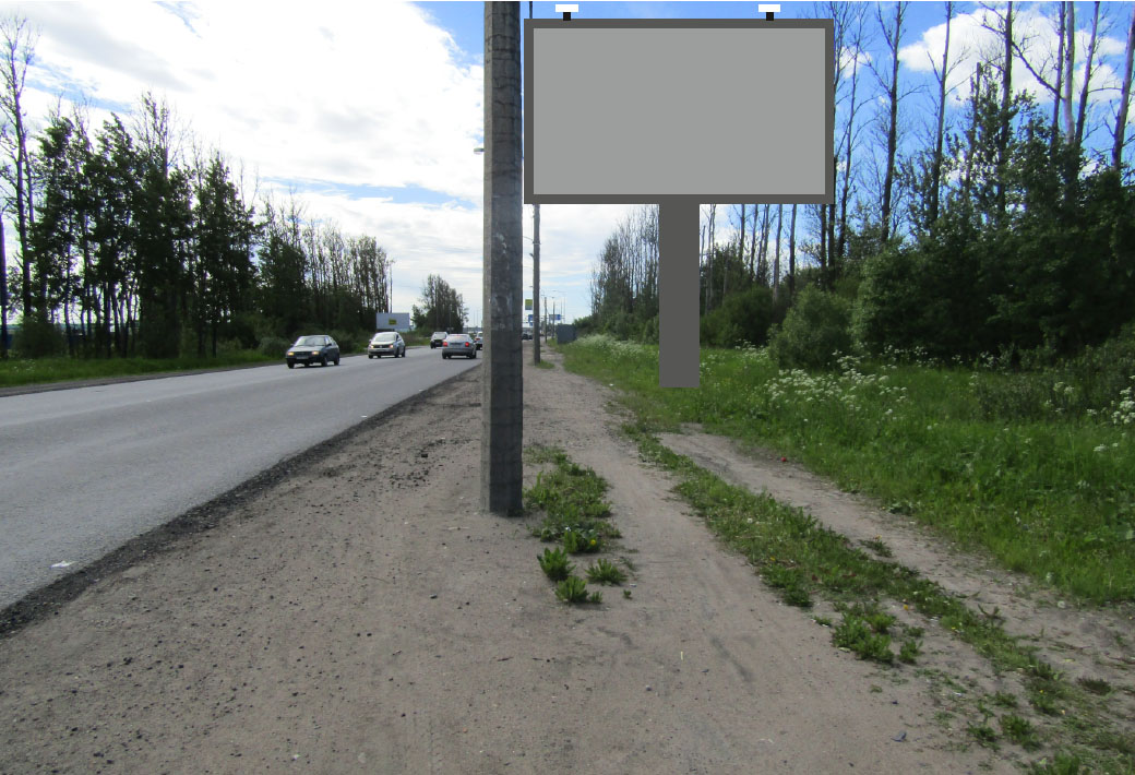 Фотография рекламного носителя, тип: Билборд 3x6, адрес: Колпинское ш. Х Финляндская ул., д.36, Санкт-Петербург, Россия. Сторона А №770524