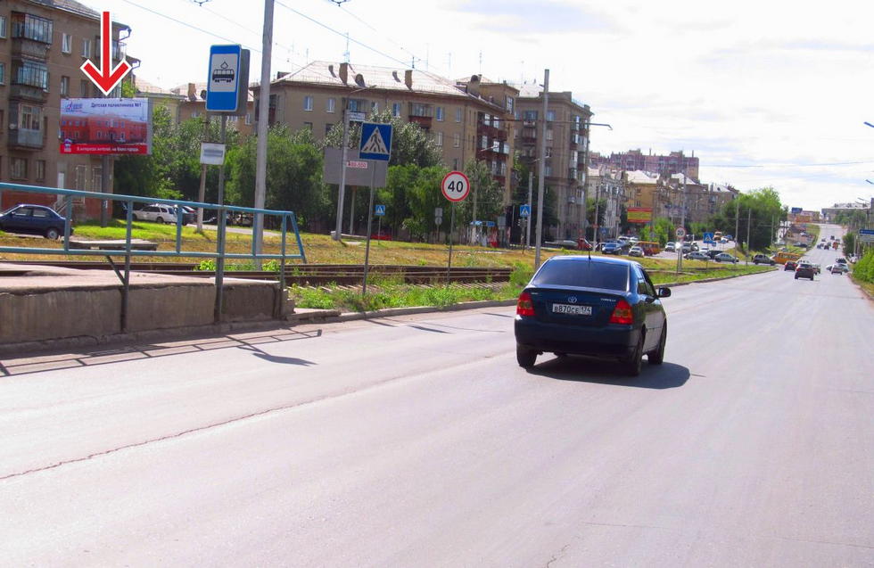 Фотография рекламного носителя, тип: Билборд 3x6, адрес: Московская ул., д.25, Магнитогорск, Челябинская область, Россия. Сторона B №392329