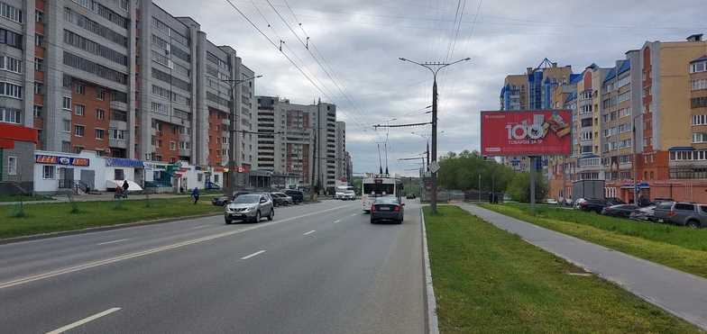 Фотография рекламного носителя, тип: Билборд 3x6, адрес: М. Горького пр-т., д.38/2, Чебоксары, Республика Чувашия, Россия. Сторона A1-A3 №776743