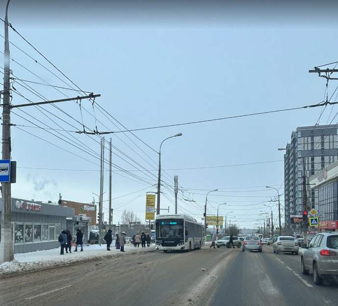 Фотография рекламного носителя, тип: Панель-кронштейн, адрес: Ополченская ул., ост. ТЦ "Старт", Волгоград, Волгоградская область, Россия. Сторона Б №1097137