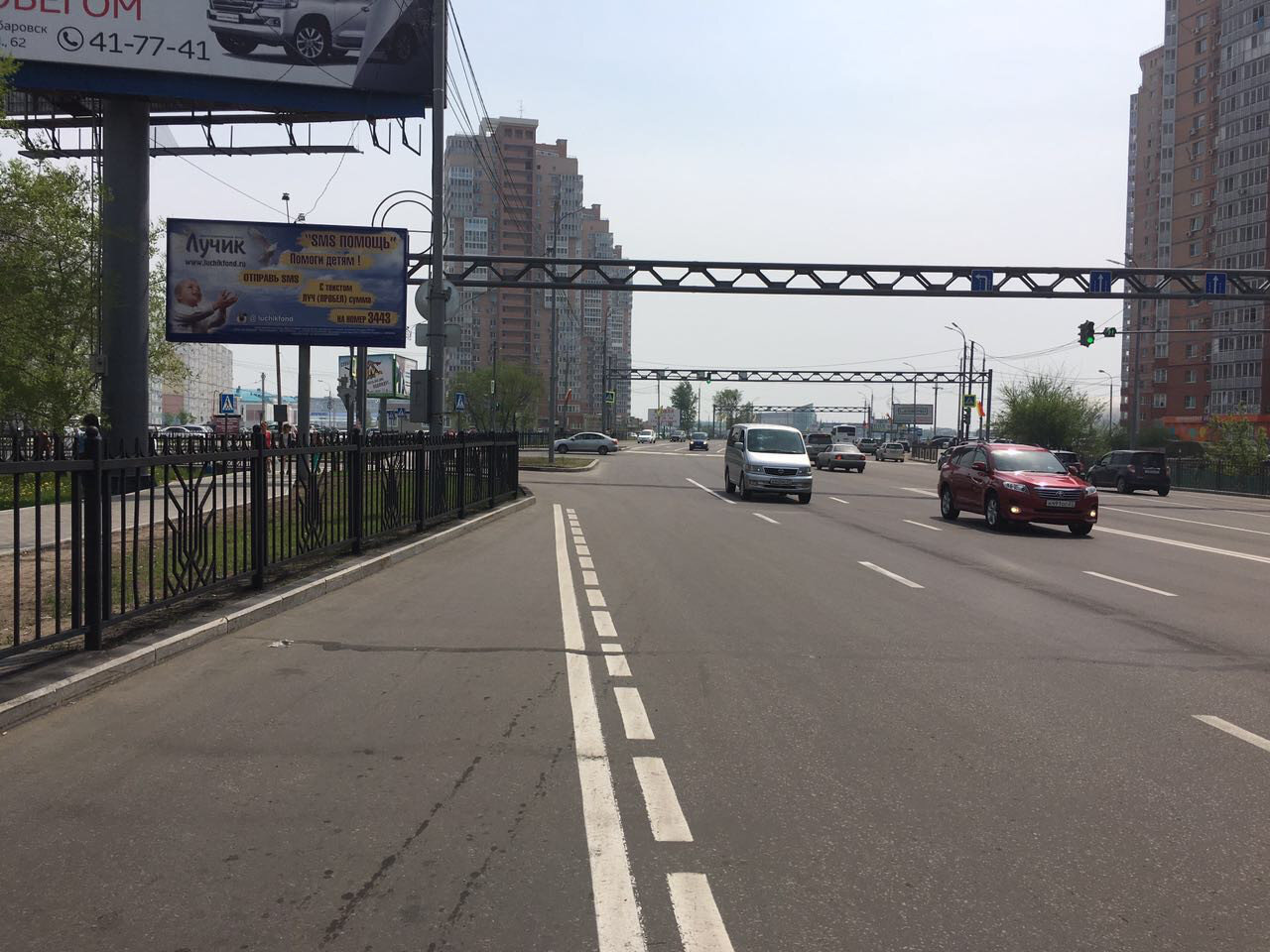 Фотография рекламного носителя, тип: Билборд 3x6, адрес: Павла Морозова ул. Х Флегонтова ул., поз.1, Хабаровск, Хабаровский край, Россия. Сторона Б №971465