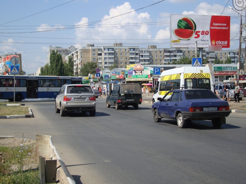 Фотография рекламного носителя, тип: Билборд 3x6, адрес: Тархова ул. Х Батавина ул., Саратов, Саратовская область, Россия. Сторона А №547632