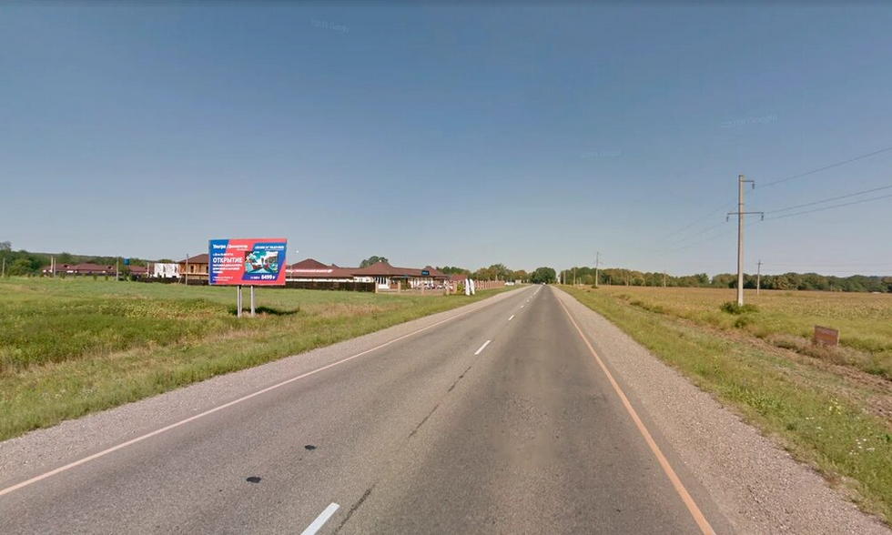 Фотография рекламного носителя, тип: Билборд 3x6, адрес: Майкоп-Гузерипль-Лаго-Наки а/д, Термальные источники, поз.1, Майкоп, Республика Адыгея, Россия. Сторона Б №854389