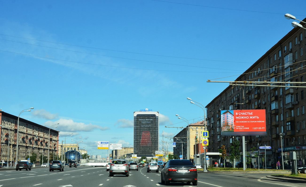 Фотография рекламного носителя, тип: Билборд 3x6, адрес: Ленинградский пр-т., д.74, Москва, Россия. Сторона Аh1-Аh4 №882166
