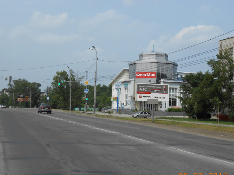 Фотография рекламного носителя, тип: Билборд 3x6, адрес: Морозова ул. Х Репина ул., Хабаровск, Хабаровский край, Россия. Сторона А №498065