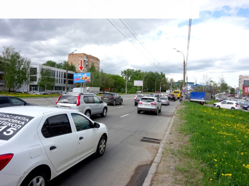 Фотография рекламного носителя, тип: Билборд 3x6, адрес: Удмуртская ул., д.253б, Ижевск, Республика Удмуртия, Россия. Сторона B №946110