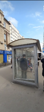 Фотография рекламного носителя, тип: Остановка 1.8x1.2, адрес: Московская ул., д.122 Х Чапаева ул., ТК Москва, Саратов, Саратовская область, Россия. Сторона Б №585299