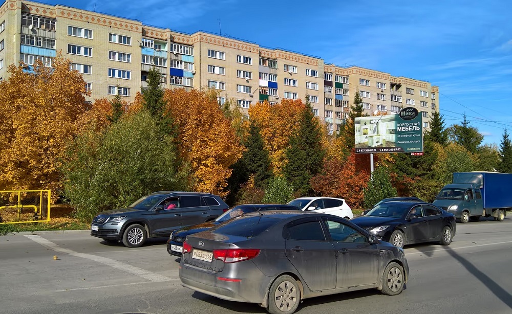 Фотография рекламного носителя, тип: Билборд 3x6, адрес: Стекловская ул. Х Белинского ул., поз.1, Кузнецк, Пензенская область, Россия. Сторона А №1067595