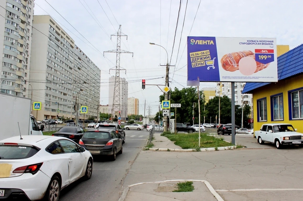 Фотография рекламного носителя, тип: Билборд 3x6, адрес: Советской Армии ул., д.93, Самара, Самарская область, Россия. Сторона A1-A3 №791023