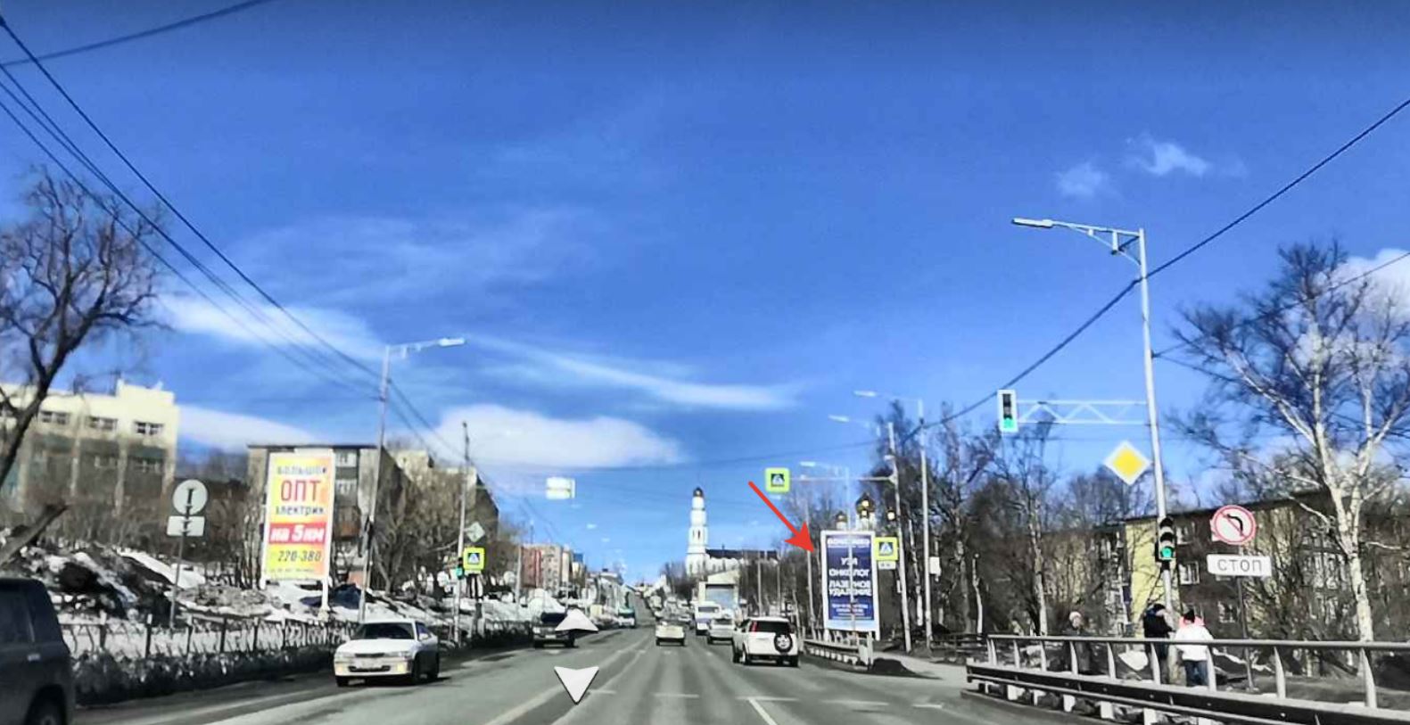 Фотография рекламного носителя, тип: Билборд 3x6, адрес: Владивостокская ул., поз.3, Петропавловск-Камчатский, Камчатский край, Россия. Сторона А №777370