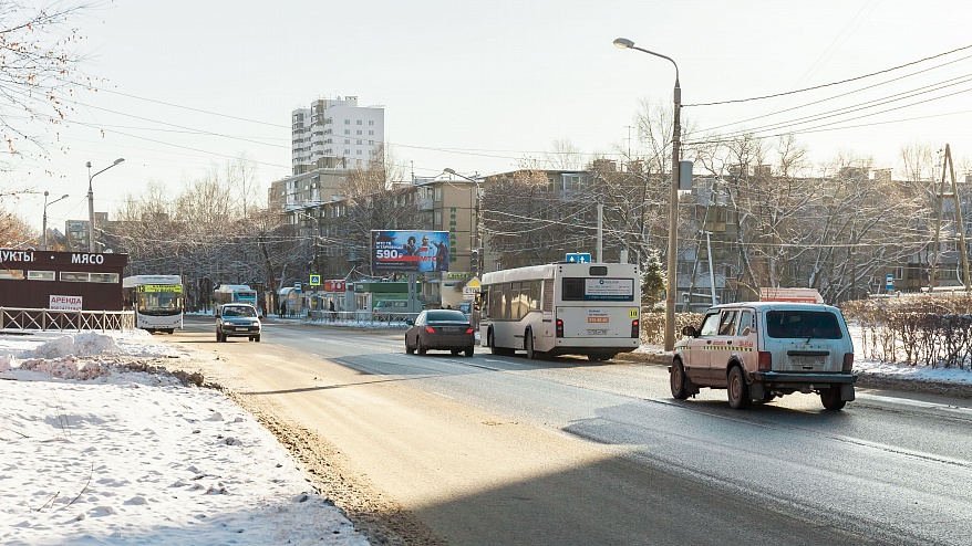Фотография рекламного носителя, тип: Билборд 3x6, адрес: Космонавта Леонова ул. Х Геологов ул., Пермь, Пермский край, Россия. Сторона А1-A3 №835659