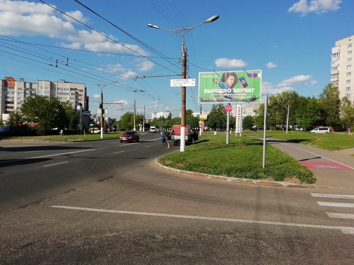 Фотография рекламного носителя, тип: Билборд 3x6, адрес: Гагарина ул., д.23, Чебоксары, Республика Чувашия, Россия. Сторона A1-A3 №838447