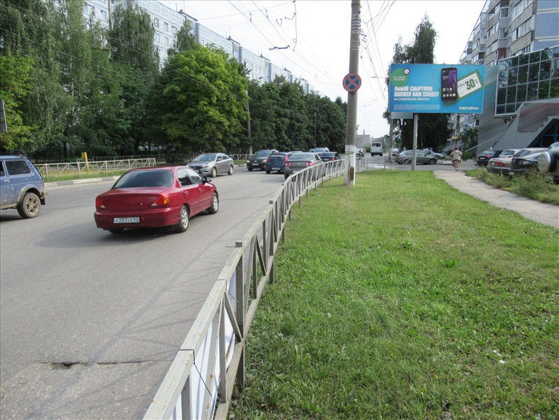 Фотография рекламного носителя, тип: Билборд 3x6, адрес: Интернациональная ул., д.23, корп.1, Рязань, Рязанская область, Россия. Сторона А №632855