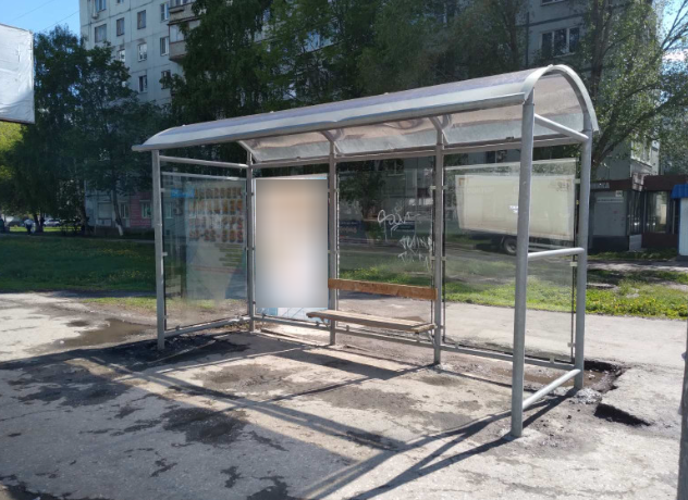 Фотография рекламного носителя, тип: Остановка 1.8x1.2, адрес: Георгия Димитрова ул., д.100 Х Приволжский микрорайон, Самара, Самарская область, Россия. Сторона В1 №1079406