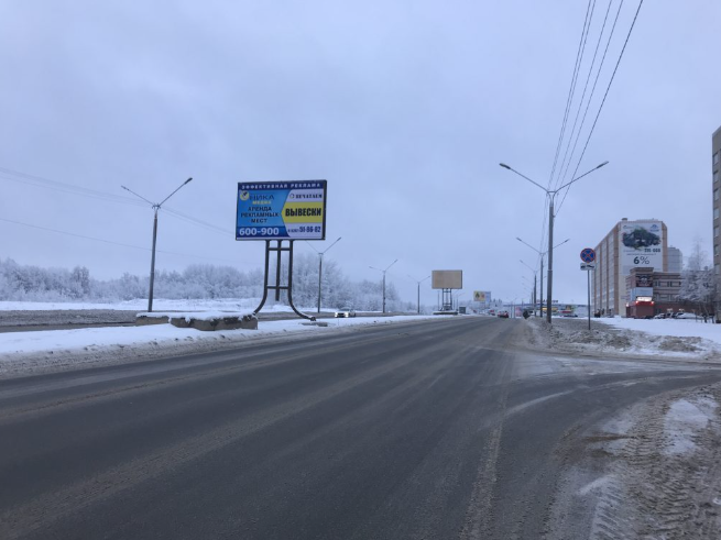 Фотография рекламного носителя, тип: Билборд 3x6, адрес: Октябрьский пр-т., разделительная полоса, напротив д.75А, Череповец, Вологодская область, Россия. Сторона А1 №855449