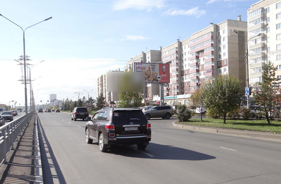 Фотография рекламного носителя, тип: Билборд 3x6, адрес: Молокова ул., д.56/1, Красноярск, Красноярский край, Россия. Сторона A1-A3 №833112