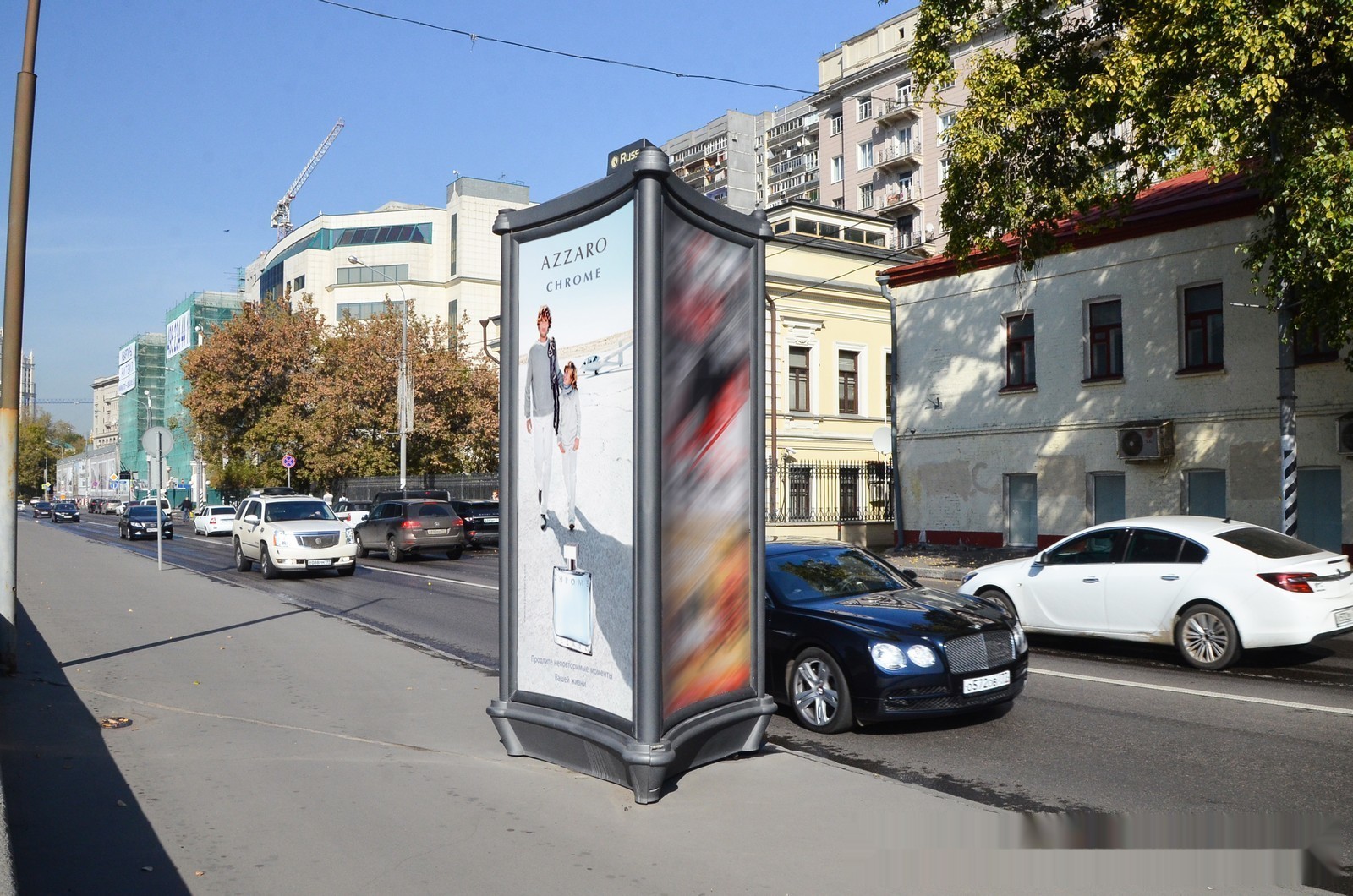 Фотография рекламного носителя, тип: Пиллар 3x1.4, адрес: Гончарная наб., д.3, стр.1, Москва, Россия. Сторона С №329624
