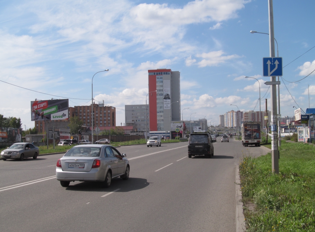 Фотография рекламного носителя, тип: Билборд 3x6, адрес: Взлетная ул., д.30, Красноярск, Красноярский край, Россия. Сторона Б №500729