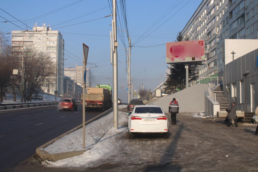 Фотография рекламного носителя, тип: Билборд 3x6, адрес: Тотмина ул., д.6, Красноярск, Красноярский край, Россия. Сторона А1-А10 №961573