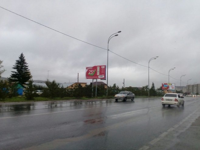 Фотография рекламного носителя, тип: Билборд 3x6, адрес: Альметьевск г., Бигаш ул., д.178, Альметьевск, Республика Татарстан, Россия. Сторона B №685581