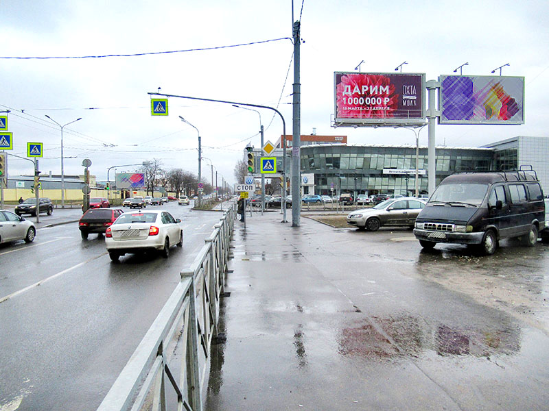 Фотография рекламного носителя, тип: Билборд 3x6, адрес: Якорная ул., д.3 Х Брантовская дорога, Санкт-Петербург, Россия. Сторона А11 №641995