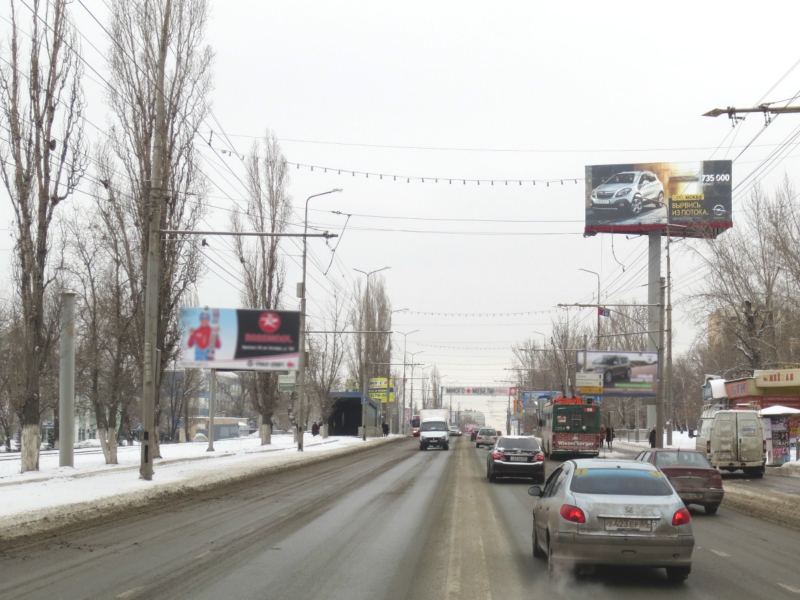 Фотография рекламного носителя, тип: Суперсайт 5x12, адрес: 50 лет Октября пр-т., д.69а Х Вишневая ул., Саратов, Саратовская область, Россия. Сторона А №497947