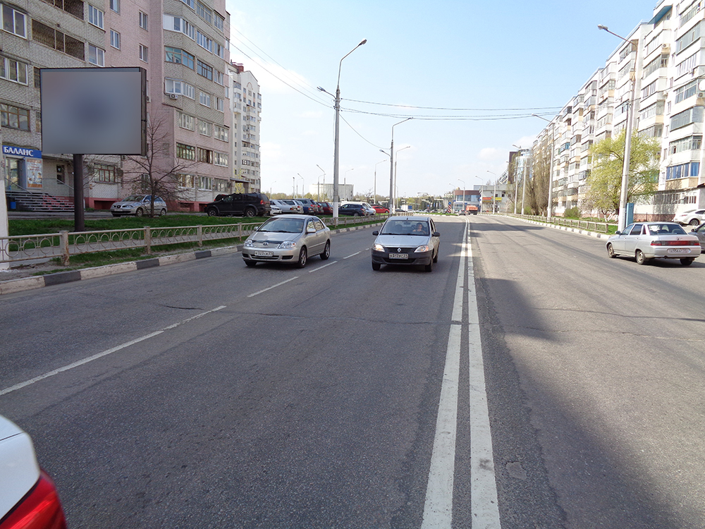 Фотография рекламного носителя, тип: Ситиборд 2.7x3.7, адрес: Победы ул., д.47, Белгород, Белгородская область, Россия. Сторона Б1-Б3 №566591