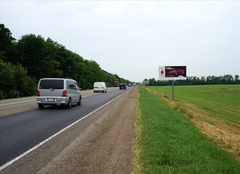 Фотография рекламного носителя, тип: Билборд 3x6, адрес: Темрюк-Краснодар-Кропоткин а/д., 224 520м, Краснодарский край, Россия. Сторона А №626034