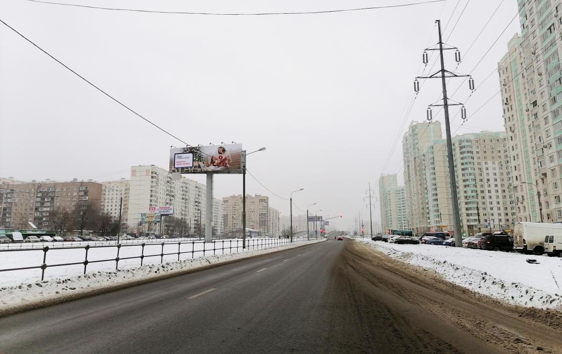 Фотография рекламного носителя, тип: Суперсайт 5x15, адрес: Комсомольский пр-т., д.16/2, Люберцы, Московская область, Россия. Сторона А2 №668195