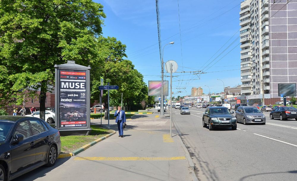 Фотография рекламного носителя, тип: Пиллар 3x1.4, адрес: Марксистская ул., д.20, корп.2, Москва, Россия. Сторона Б №329811