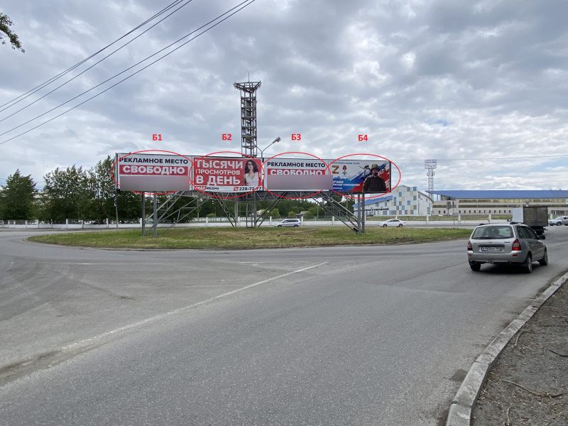 Фотография рекламного носителя, тип: Билборд 3x6, адрес: Гагарина ул. Х Свердлова ул. Х Авиаторов пр-зд., кольцо, Ачинск, Красноярский край, Россия. Сторона Б4 №1005395