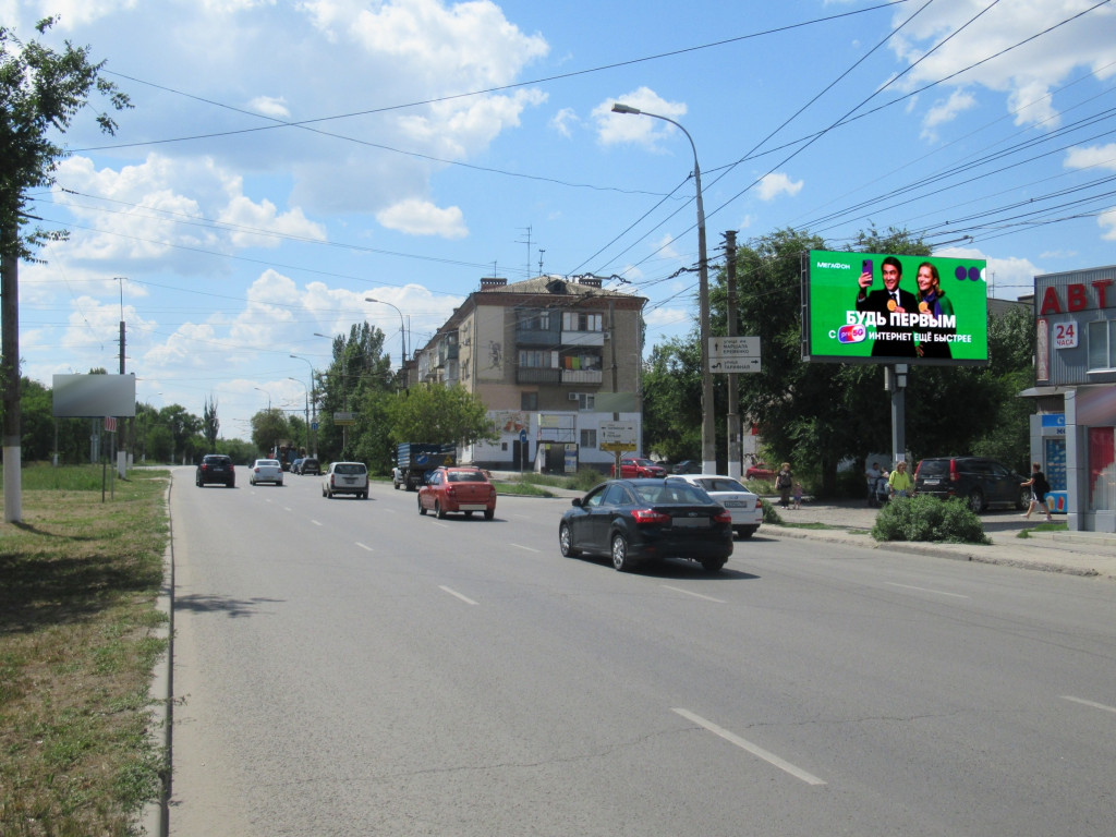 Фотография рекламного носителя, тип: Билборд 3x6, адрес: Ополченская ул. Х Тарифной ул., Волгоград, Волгоградская область, Россия. Сторона А1-А12 №1051545