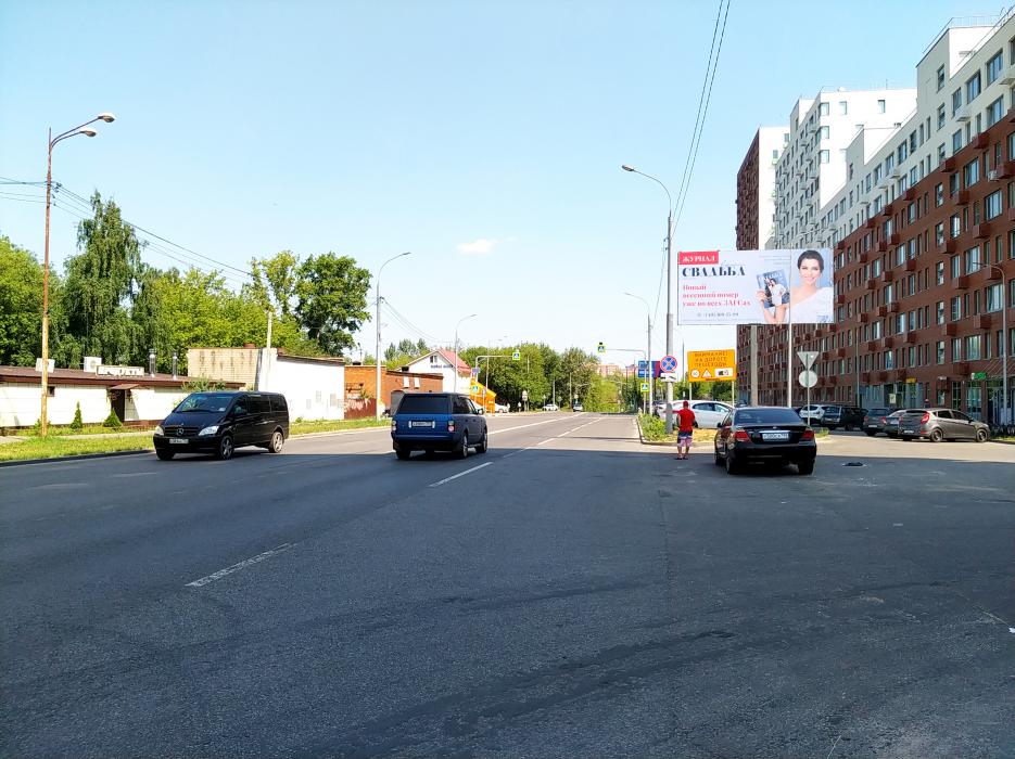 Фотография рекламного носителя, тип: Билборд 3x6, адрес: Коренёвское ш. Х Егорьевскому ш., д.1, корп.5, Люберцы, Московская область, Россия. Сторона А №882721