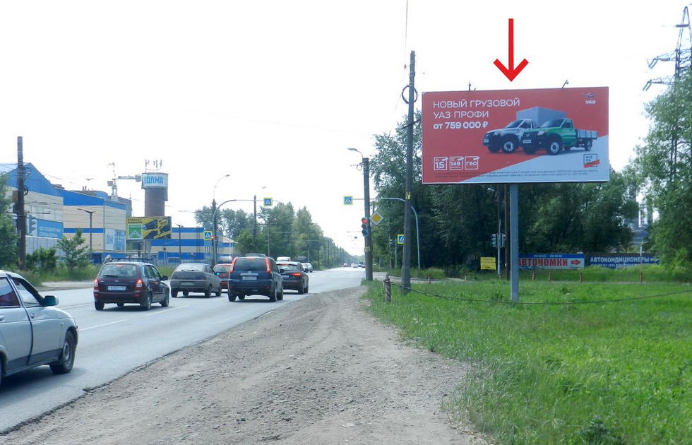 Фотография рекламного носителя, тип: Билборд 3x6, адрес: Героев Танкограда ул. Х Валдайская ул., Челябинск, Челябинская область, Россия. Сторона А №553227