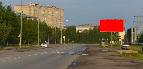 Фотография рекламного носителя, тип: Билборд 3x6, адрес: Северная ул., д.5п, Нижневартовск, Ханты-Мансийский автономный округ – Югра, Россия. Сторона А №853764