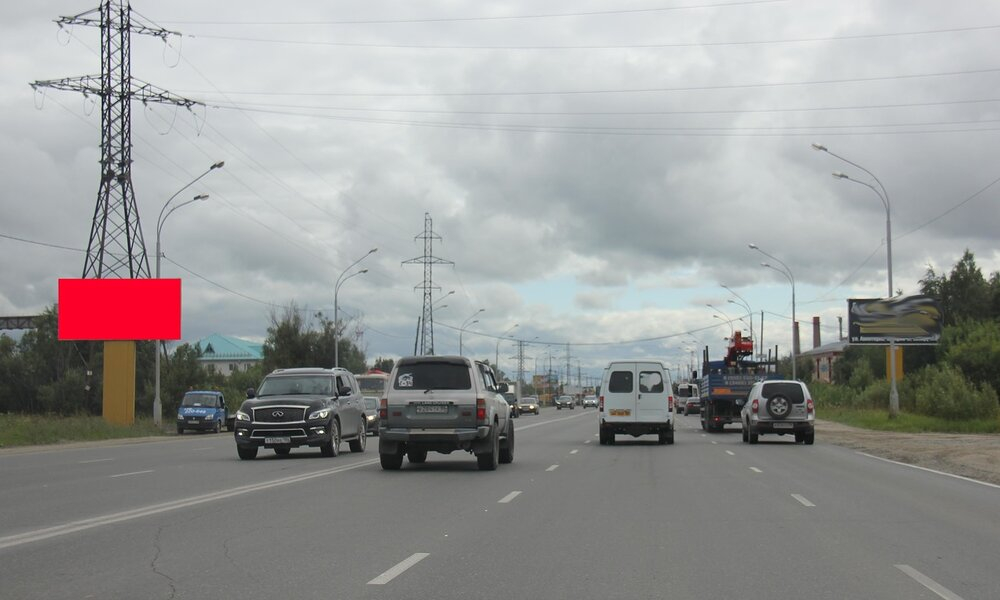 Фотография рекламного носителя, тип: Билборд 3x6, адрес: Индустриальная ул., ЮграАвтосервис, Нижневартовск, Ханты-Мансийский автономный округ – Югра, Россия. Сторона Б №1068685