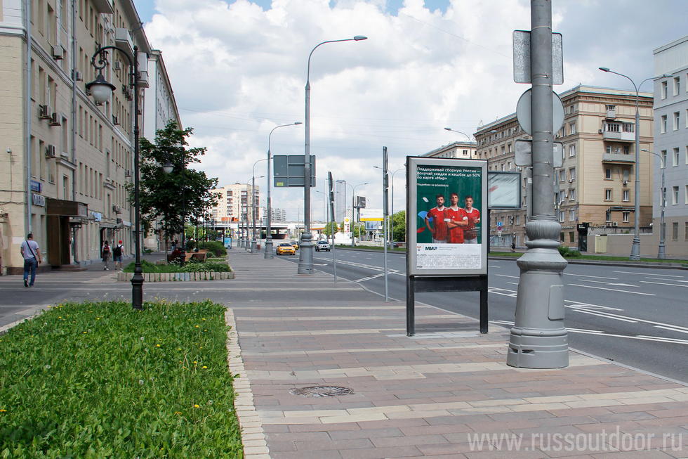 Фотография рекламного носителя, тип: Ситиформат 1.8x1.2, адрес: Новослободская ул., д.67/69, Москва, Россия. Сторона Б №502561