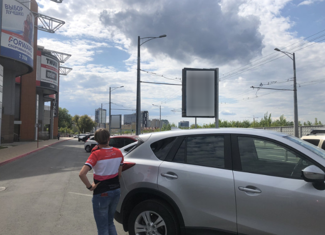 Фотография рекламного носителя, тип: Панель-кронштейн, адрес: Московское ш., д. 17, поз.4, Самара, Самарская область, Россия. Сторона В №1080204