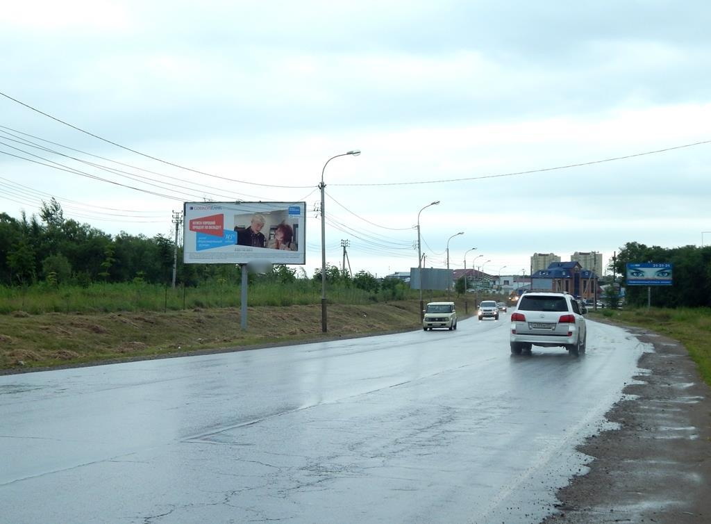 Фотография рекламного носителя, тип: Билборд 3x6, адрес: Промышленная ул. Х Гаражный пер., д.22/7 н-в, Хабаровск, Хабаровский край, Россия. Сторона Б №293623