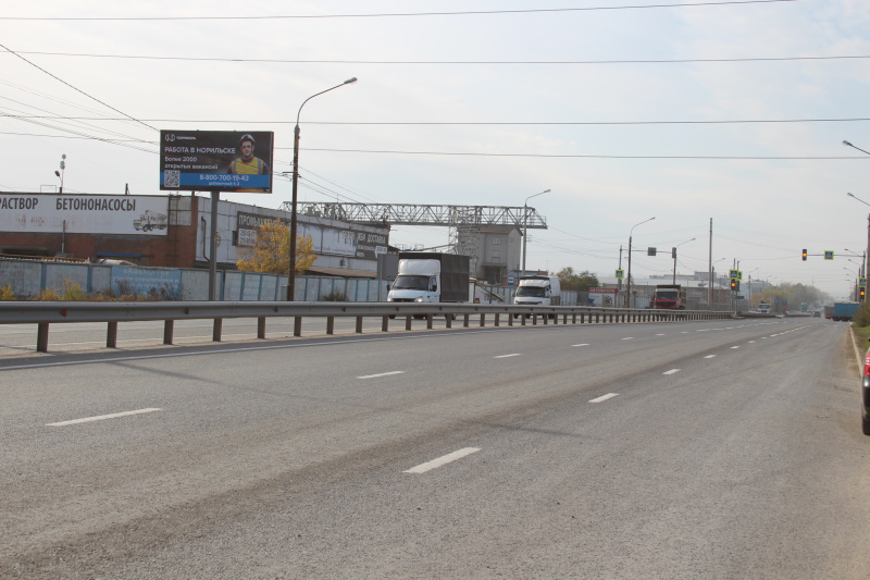 Фотография рекламного носителя, тип: Билборд 3x6, адрес: Пограничников, д.31г, Красноярск, Красноярский край, Россия. Сторона B №1052381