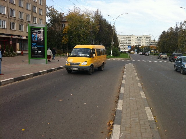 Фотография рекламного носителя, тип: Пиллар 3x1.4, адрес: Ленина пр-т., д.57, Обнинск, Калужская область, Россия. Сторона B №629405