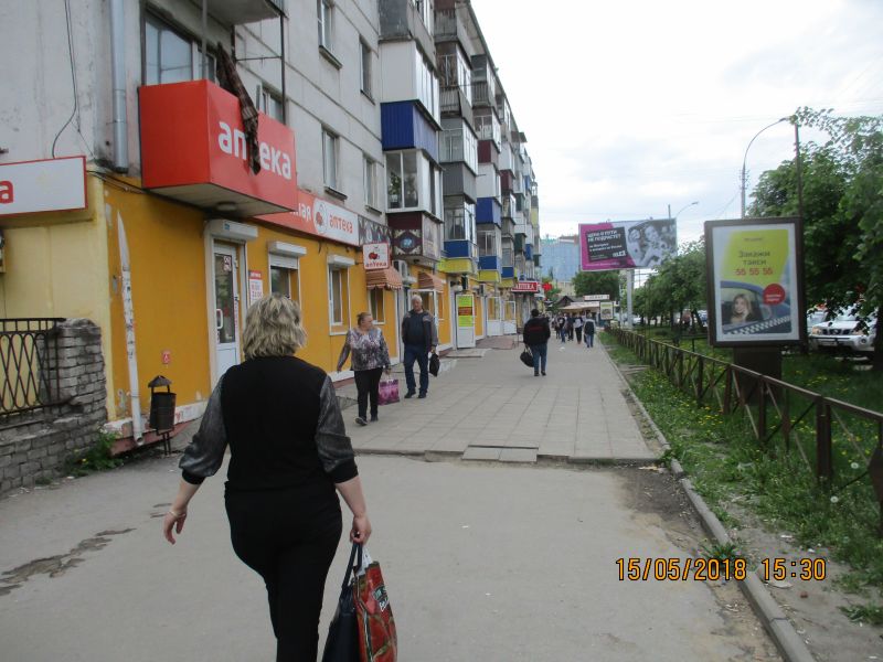 Фотография рекламного носителя, тип: Ситиформат 1.8x1.2, адрес: З. Космодемьянская ул., поз.2, Липецк, Липецкая область, Россия. Сторона A №1055442