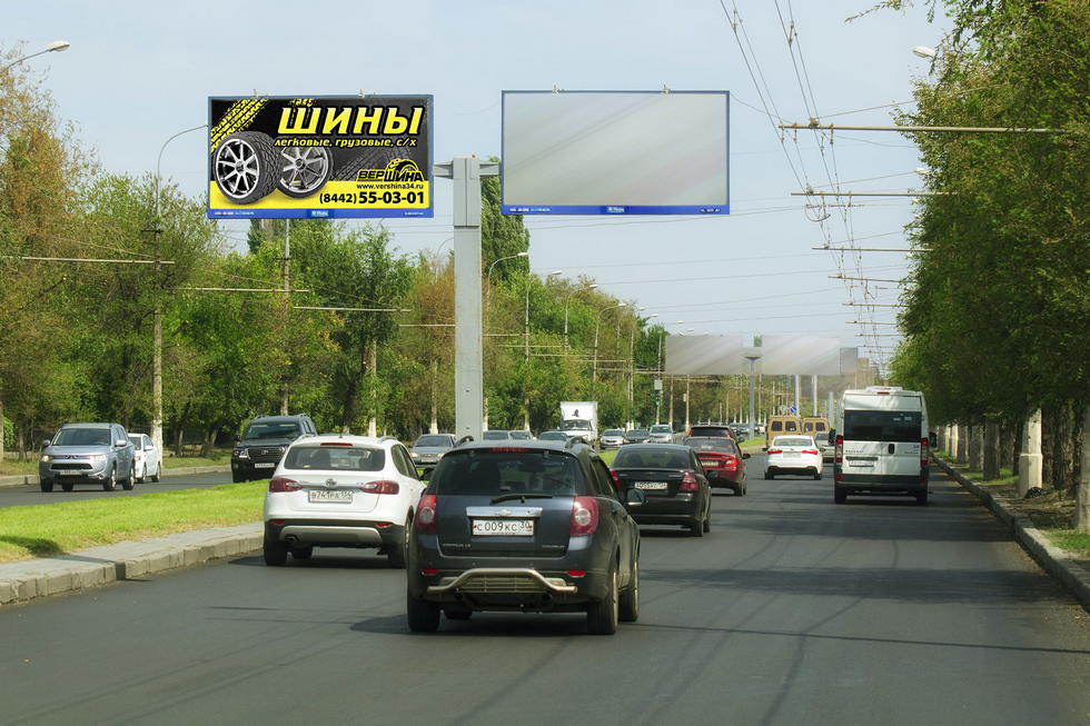 Фотография рекламного носителя, тип: Билборд 3x6, адрес: Ленина пр-т. Х Р. Зорге ул., Волгоград, Волгоградская область, Россия. Сторона А2 №337759