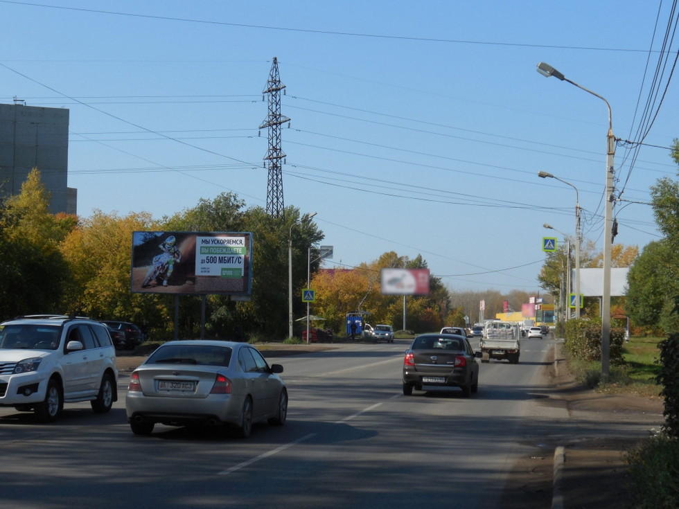 Фотография рекламного носителя, тип: Билборд 3x6, адрес: Менделеева ул., д.4, Омск, Омская область, Россия. Сторона В №1009917