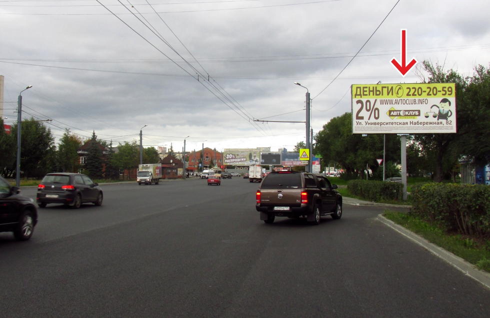 Фотография рекламного носителя, тип: Билборд 3x6, адрес: Северо-Крымская ул. Х Университетская наб., д.24, Челябинск, Челябинская область, Россия. Сторона А №375605