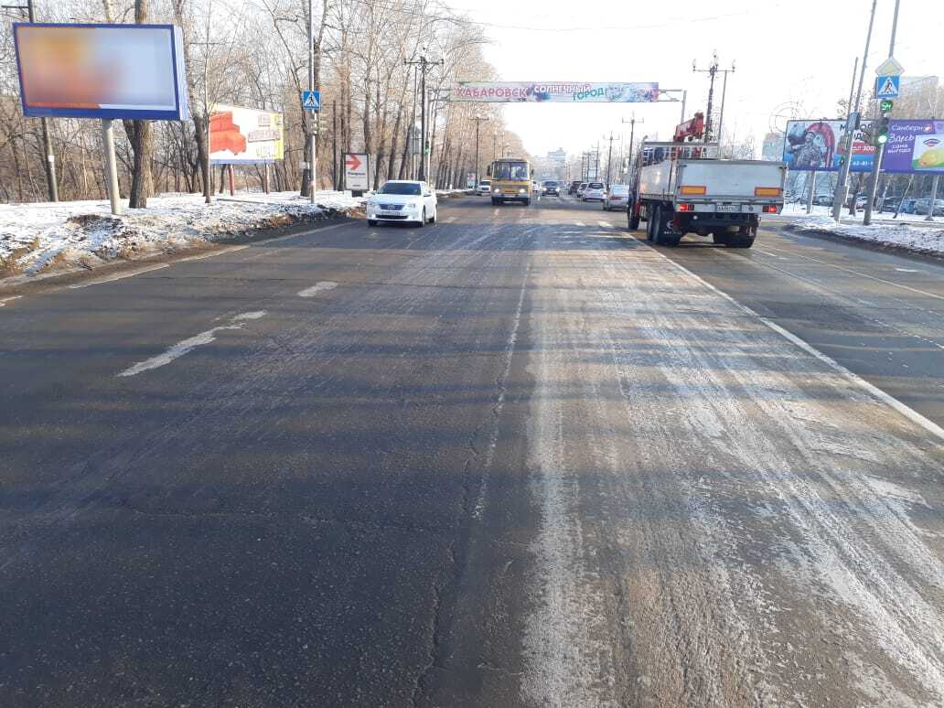 Фотография рекламного носителя, тип: Ситиборд 2.7x3.7, адрес: Карла Маркса ул. Х Окружная ул., Хабаровск, Хабаровский край, Россия. Сторона Б №971737