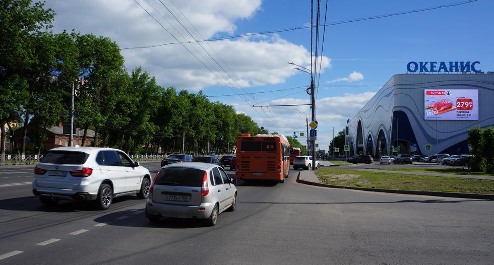 Фотография рекламного носителя, тип: Медиафасад, адрес: Гагарина пр-т., д.35, корп.1, поз.1, Нижний Новгород, Нижегородская область, Россия. Сторона A1-A10 №979147