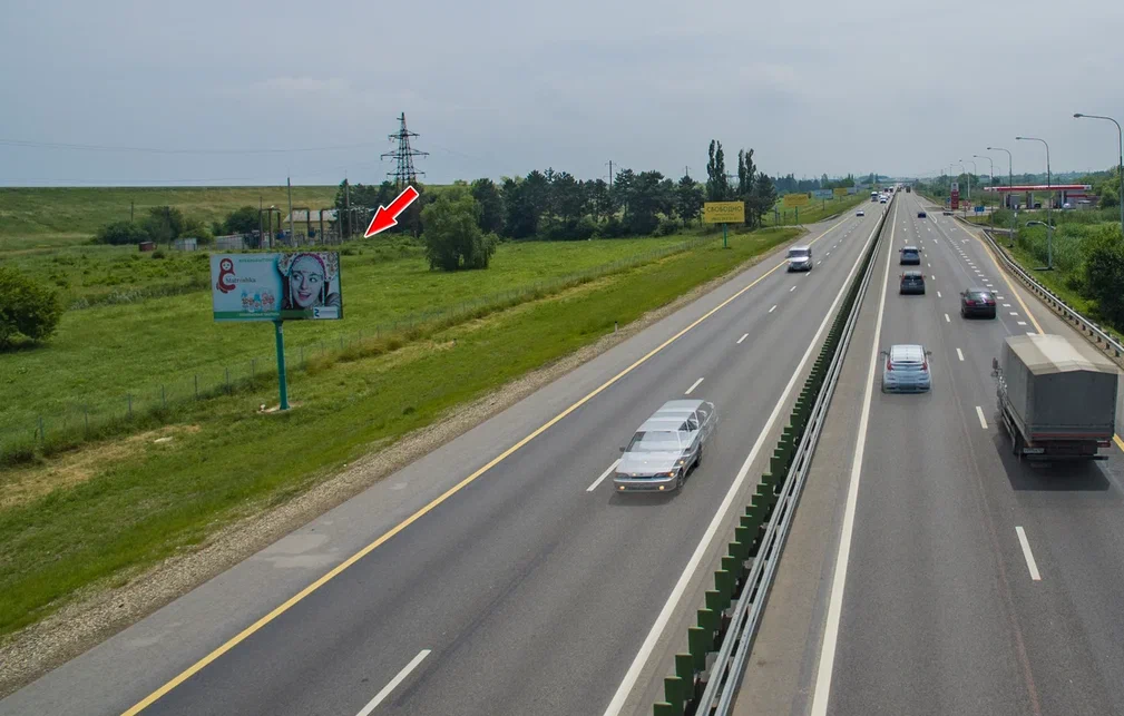Фотография рекламного носителя, тип: Билборд 3x6, адрес: М-4 Дон а/д, 1349 850м, Краснодар, Краснодарский край, Россия. Сторона Б №602534